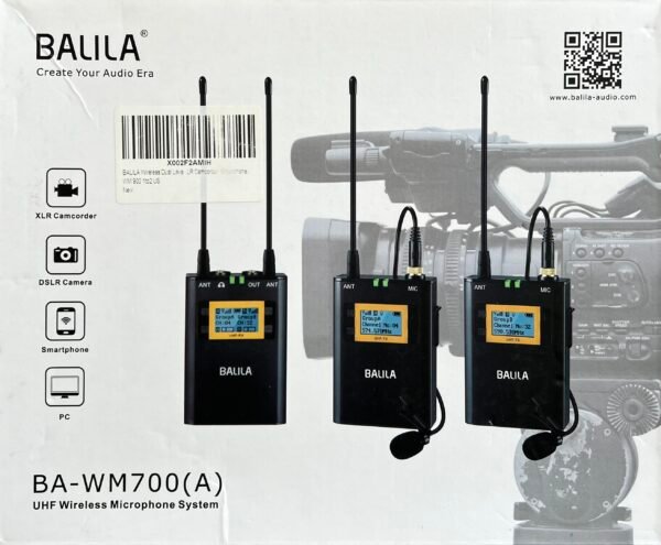 Balila BA-WM700(A) UHF Wireless Lavalier Microphone System (Used) - Image 5